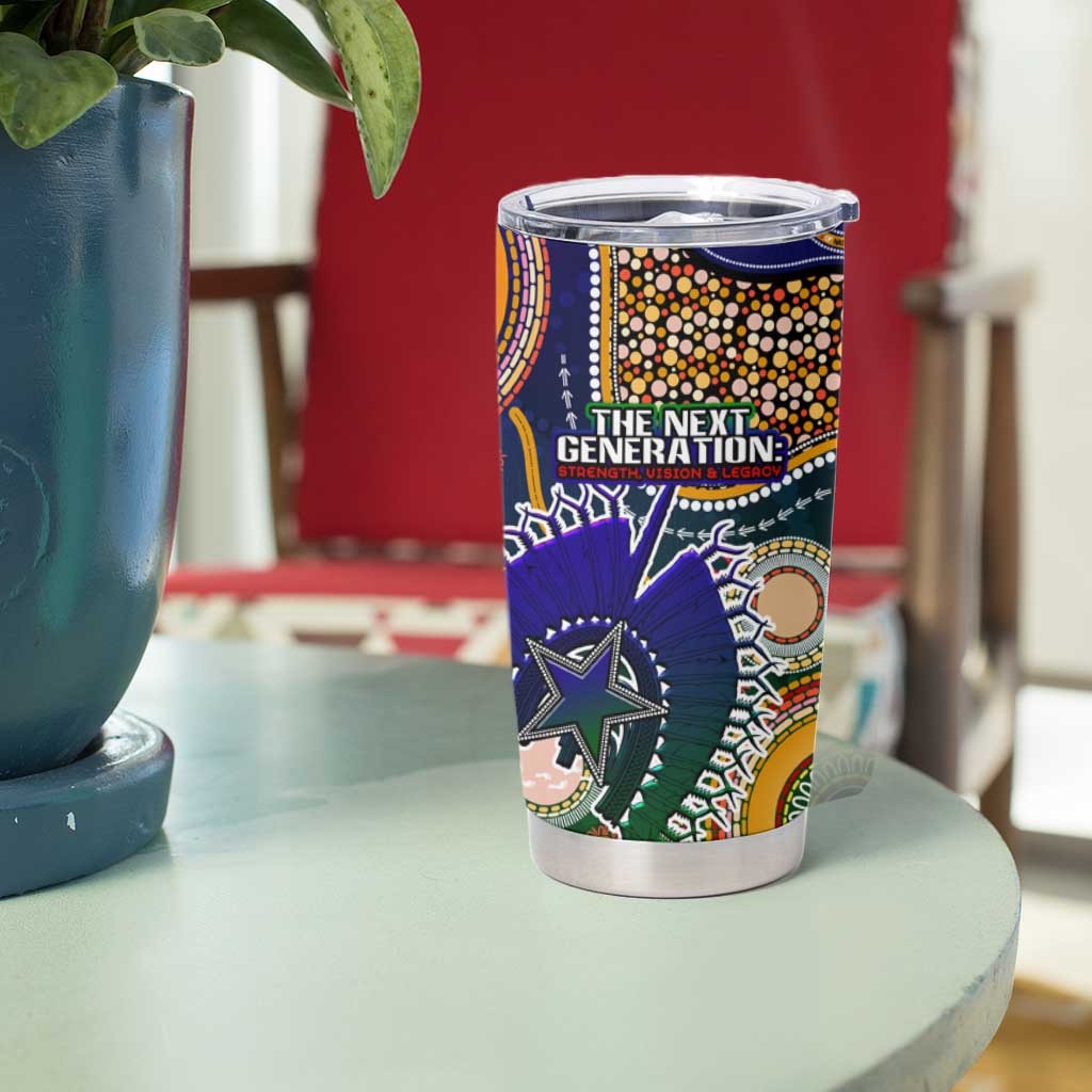 Indigenous Naidoc Week 2025 Tumbler Cup Aboriginal and Torres Strait Islands Dhari Mask