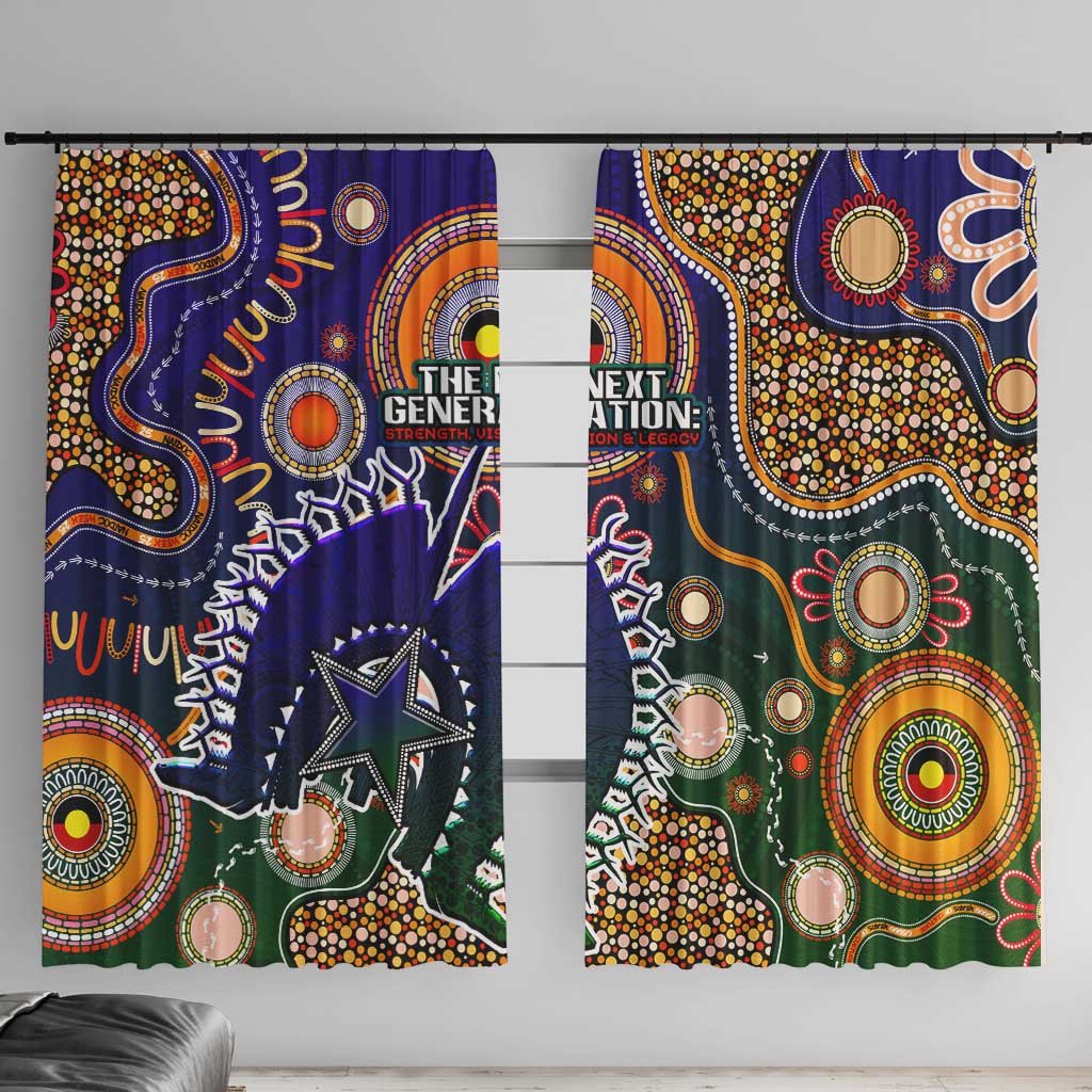 Indigenous Naidoc Week 2025 Window Curtain Aboriginal and Torres Strait Islands Dhari Mask