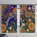 Indigenous Naidoc Week 2025 Window Curtain Aboriginal and Torres Strait Islands Dhari Mask