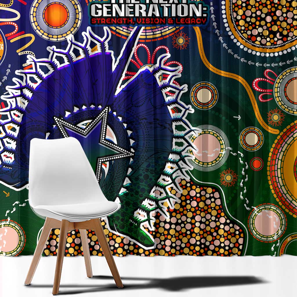 Indigenous Naidoc Week 2025 Window Curtain Aboriginal and Torres Strait Islands Dhari Mask