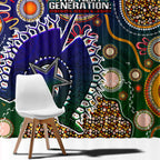 Indigenous Naidoc Week 2025 Window Curtain Aboriginal and Torres Strait Islands Dhari Mask
