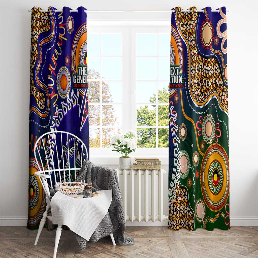 Indigenous Naidoc Week 2025 Window Curtain Aboriginal and Torres Strait Islands Dhari Mask