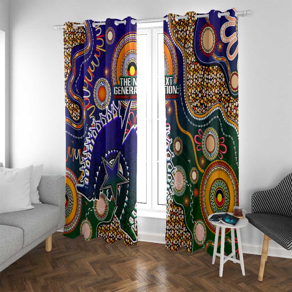 Indigenous Naidoc Week 2025 Window Curtain Aboriginal and Torres Strait Islands Dhari Mask