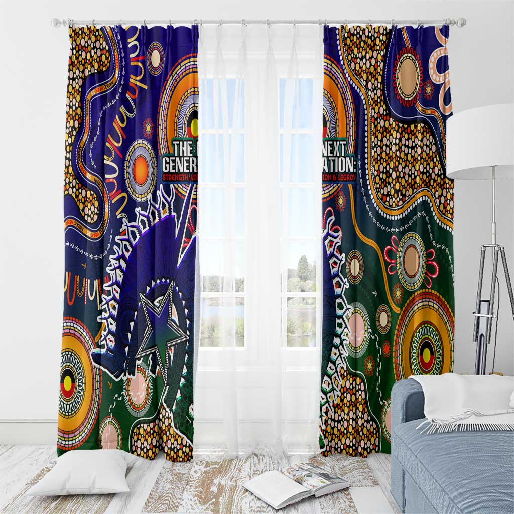 Indigenous Naidoc Week 2025 Window Curtain Aboriginal and Torres Strait Islands Dhari Mask