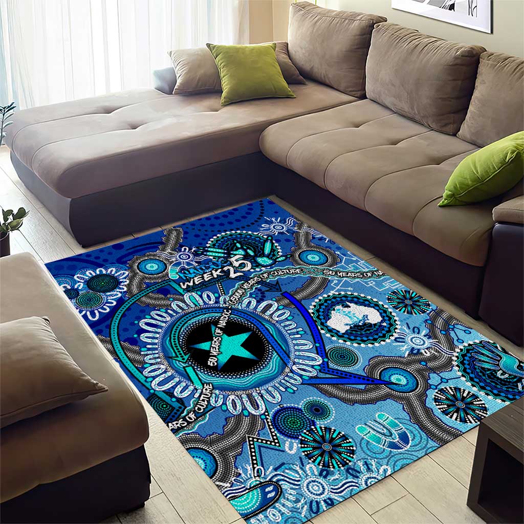 Naidoc 2025 Paint The Future Area Rug 50 Years of Naidoc - Aboriginal Art