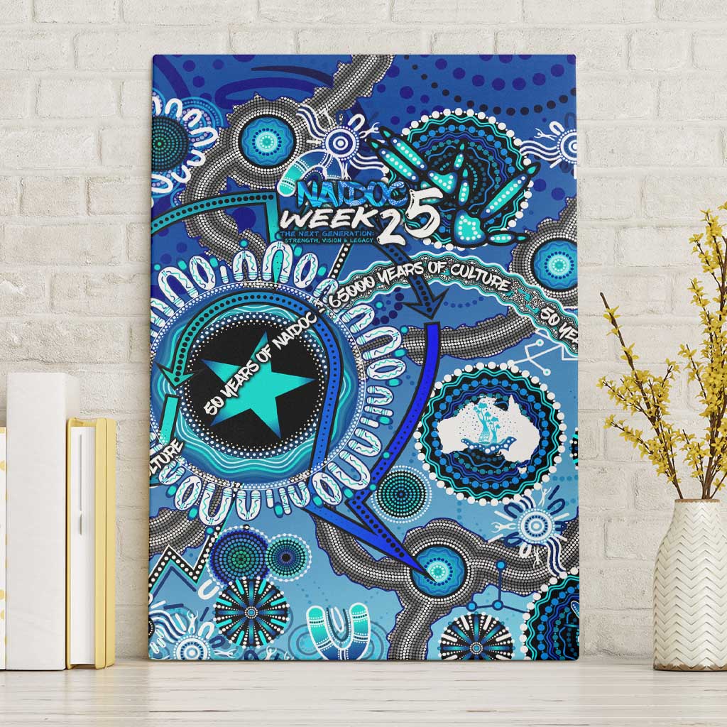 Naidoc 2025 Paint The Future Canvas Wall Art 50 Years of Naidoc - Aboriginal Art