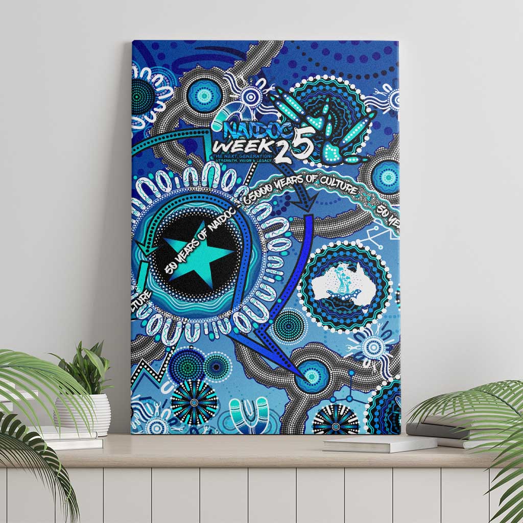 Naidoc 2025 Paint The Future Canvas Wall Art 50 Years of Naidoc - Aboriginal Art