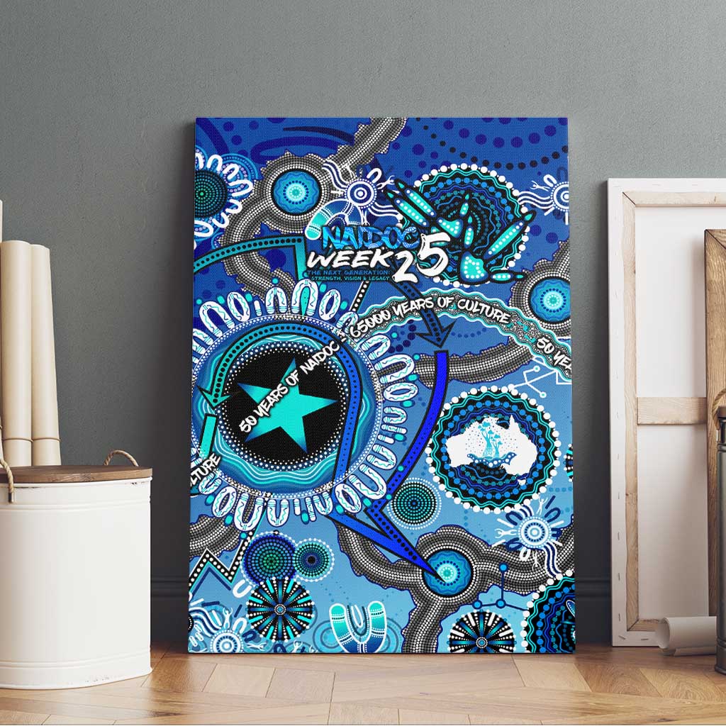 Naidoc 2025 Paint The Future Canvas Wall Art 50 Years of Naidoc - Aboriginal Art