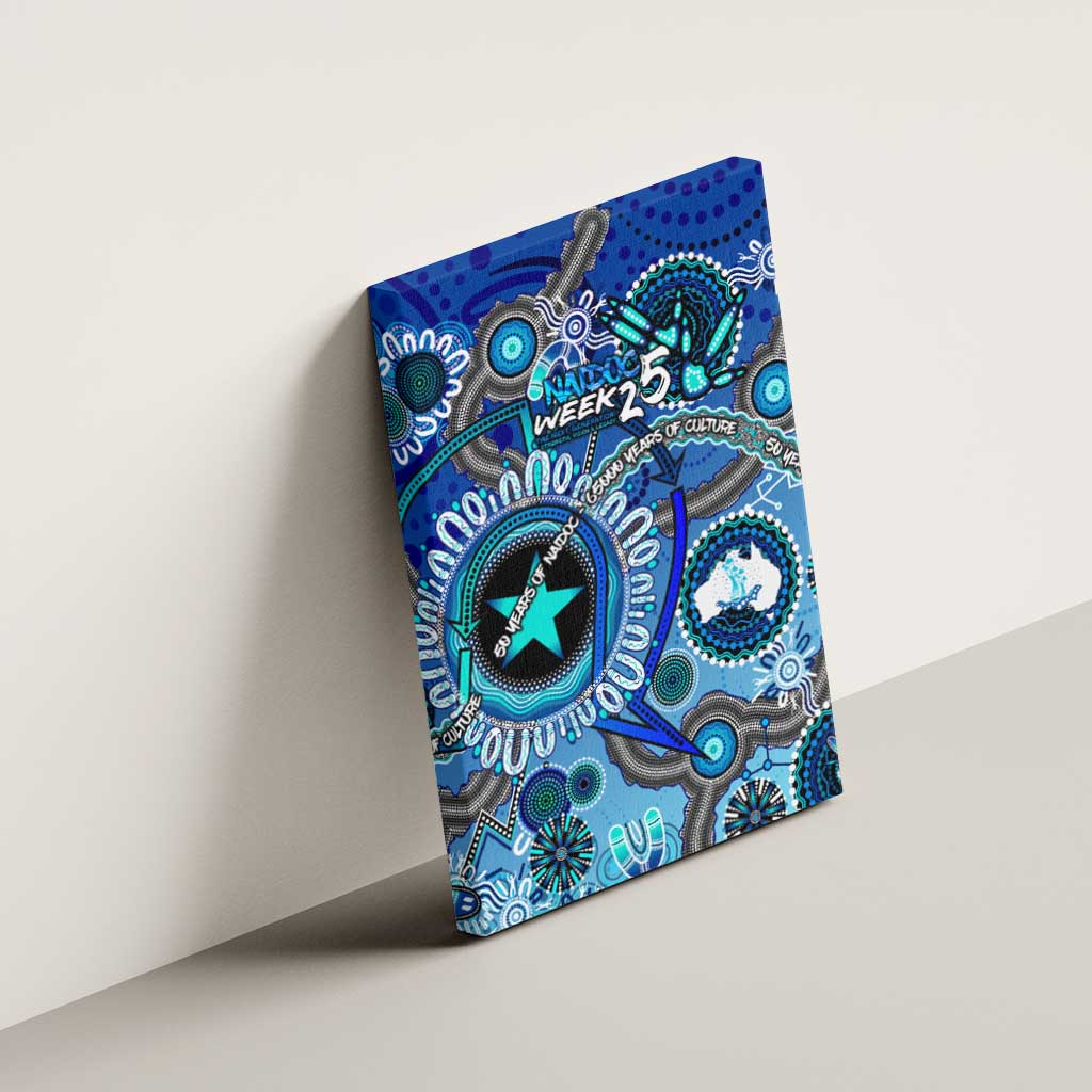 Naidoc 2025 Paint The Future Canvas Wall Art 50 Years of Naidoc - Aboriginal Art