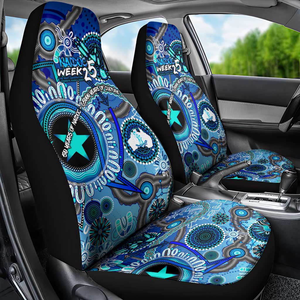 Naidoc 2025 Paint The Future Car Seat Cover 50 Years of Naidoc - Aboriginal Art