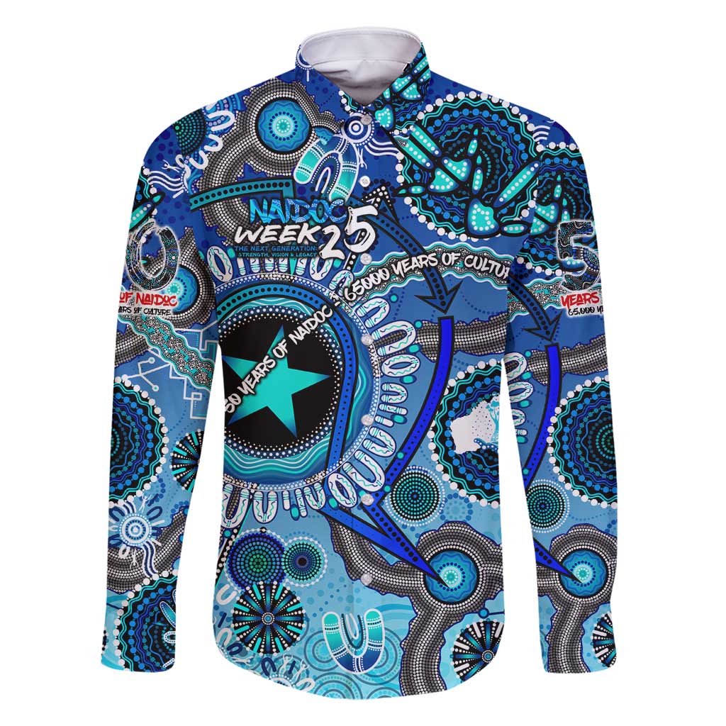 Personalised Naidoc 2025 Paint The Future Family Matching Long Sleeve Bodycon Dress and Hawaiian Shirt 50 Years of Naidoc - Aboriginal Art