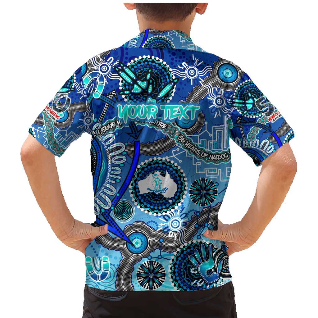 Personalised Naidoc 2025 Paint The Future Family Matching Mermaid Dress and Hawaiian Shirt 50 Years of Naidoc - Aboriginal Art