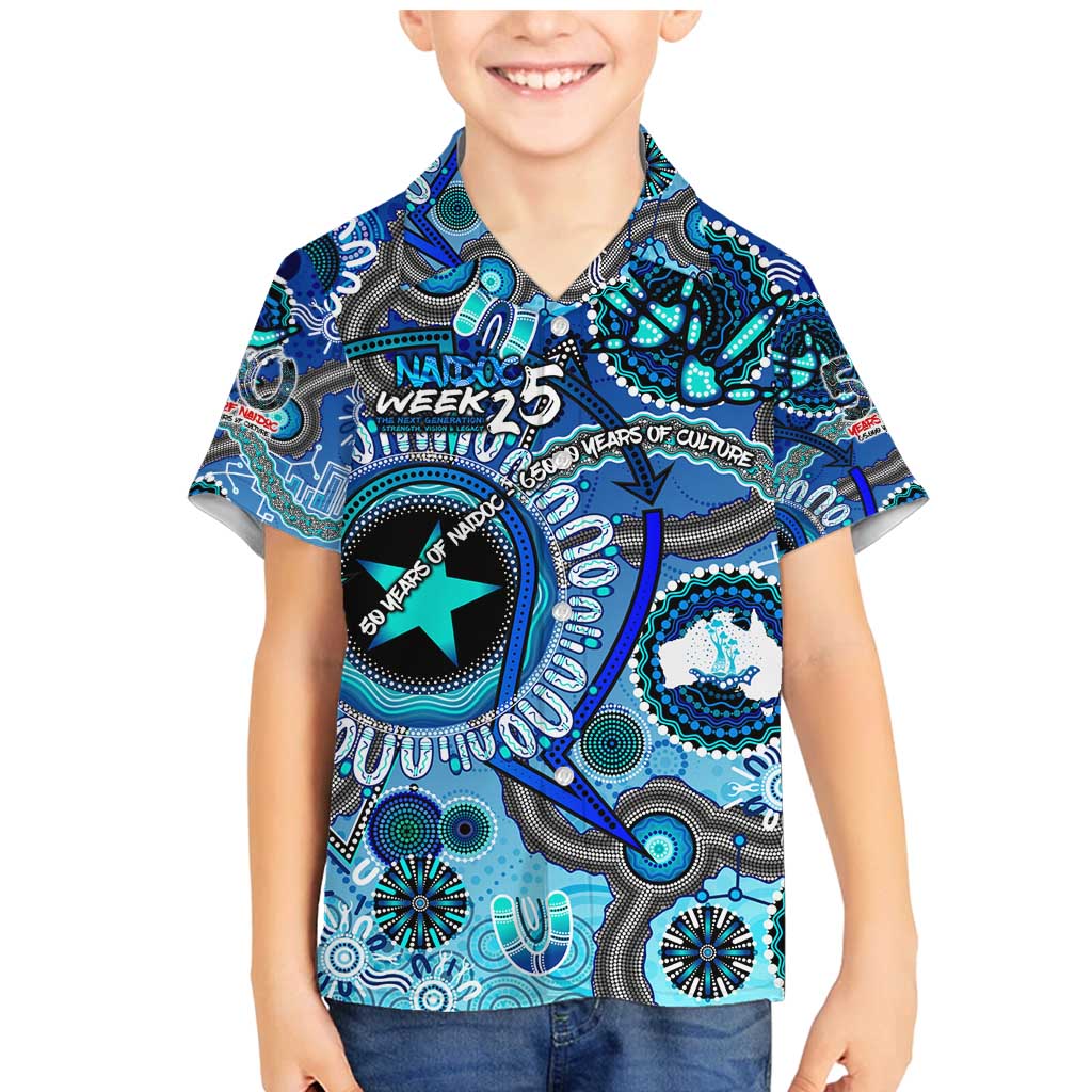 Personalised Naidoc 2025 Paint The Future Family Matching Mermaid Dress and Hawaiian Shirt 50 Years of Naidoc - Aboriginal Art