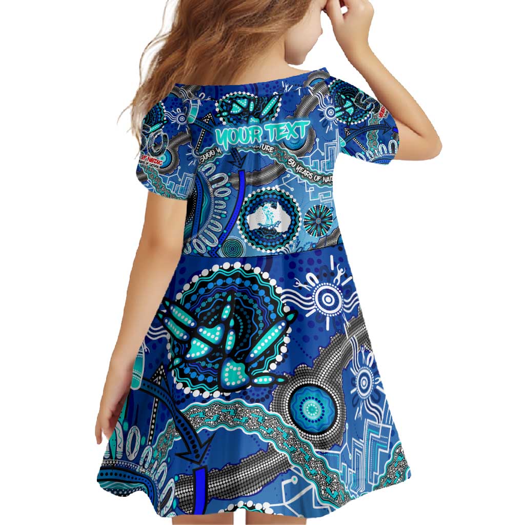 Personalised Naidoc 2025 Paint The Future Family Matching Off Shoulder Maxi Dress and Hawaiian Shirt 50 Years of Naidoc - Aboriginal Art