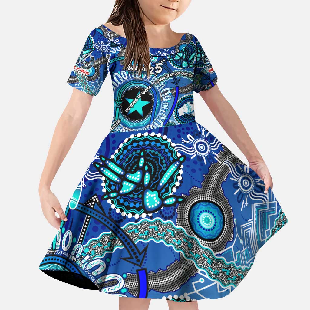 Personalised Naidoc 2025 Paint The Future Family Matching Summer Maxi Dress and Hawaiian Shirt 50 Years of Naidoc - Aboriginal Art