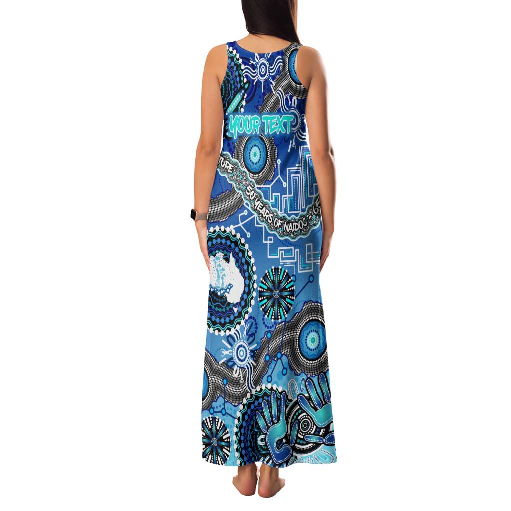 Personalised Naidoc 2025 Paint The Future Family Matching Tank Maxi Dress and Hawaiian Shirt 50 Years of Naidoc - Aboriginal Art