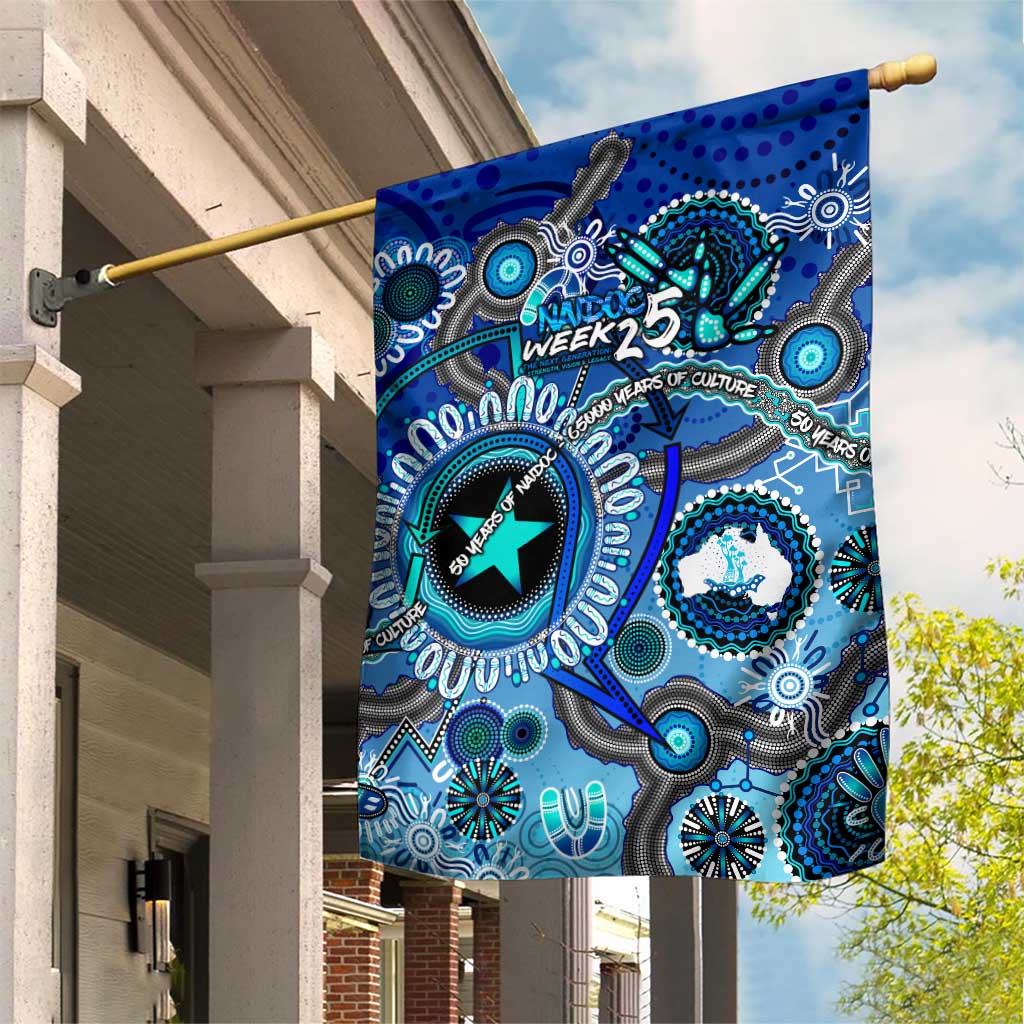 Naidoc 2025 Paint The Future Garden Flag 50 Years of Naidoc - Aboriginal Art