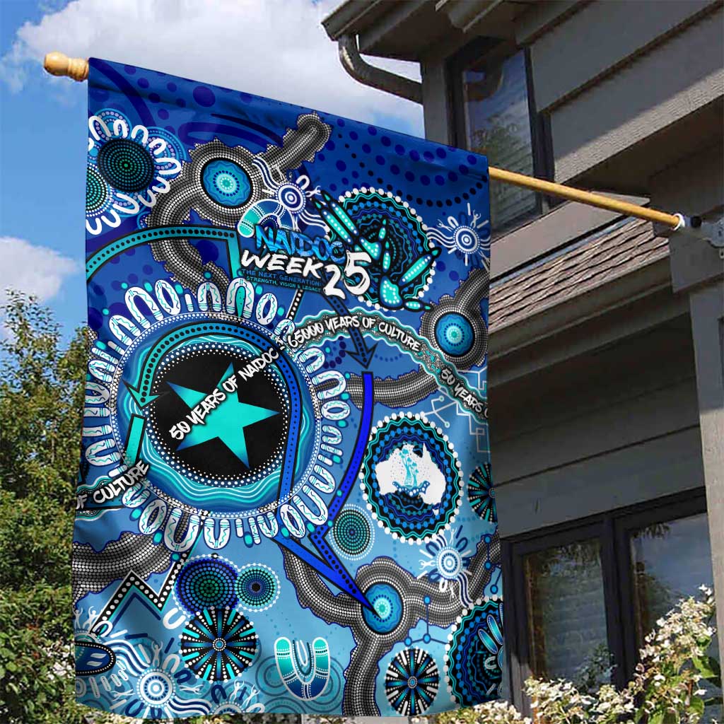 Naidoc 2025 Paint The Future Garden Flag 50 Years of Naidoc - Aboriginal Art