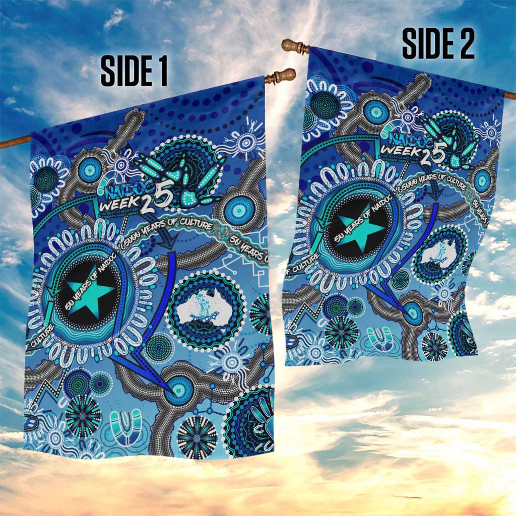 Naidoc 2025 Paint The Future Garden Flag 50 Years of Naidoc - Aboriginal Art