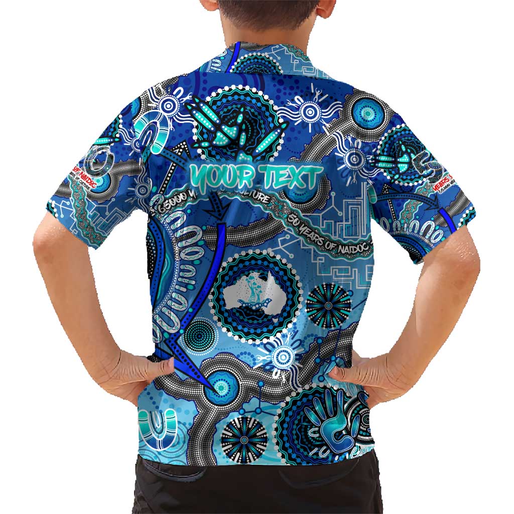 Personalised Naidoc 2025 Paint The Future Kid Hawaiian Shirt 50 Years of Naidoc - Aboriginal Art