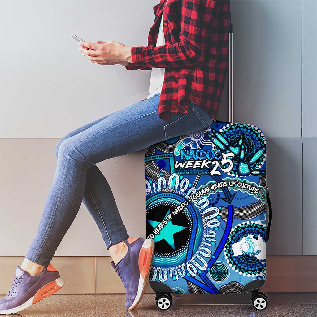 Naidoc 2025 Paint The Future Luggage Cover 50 Years of Naidoc - Aboriginal Art