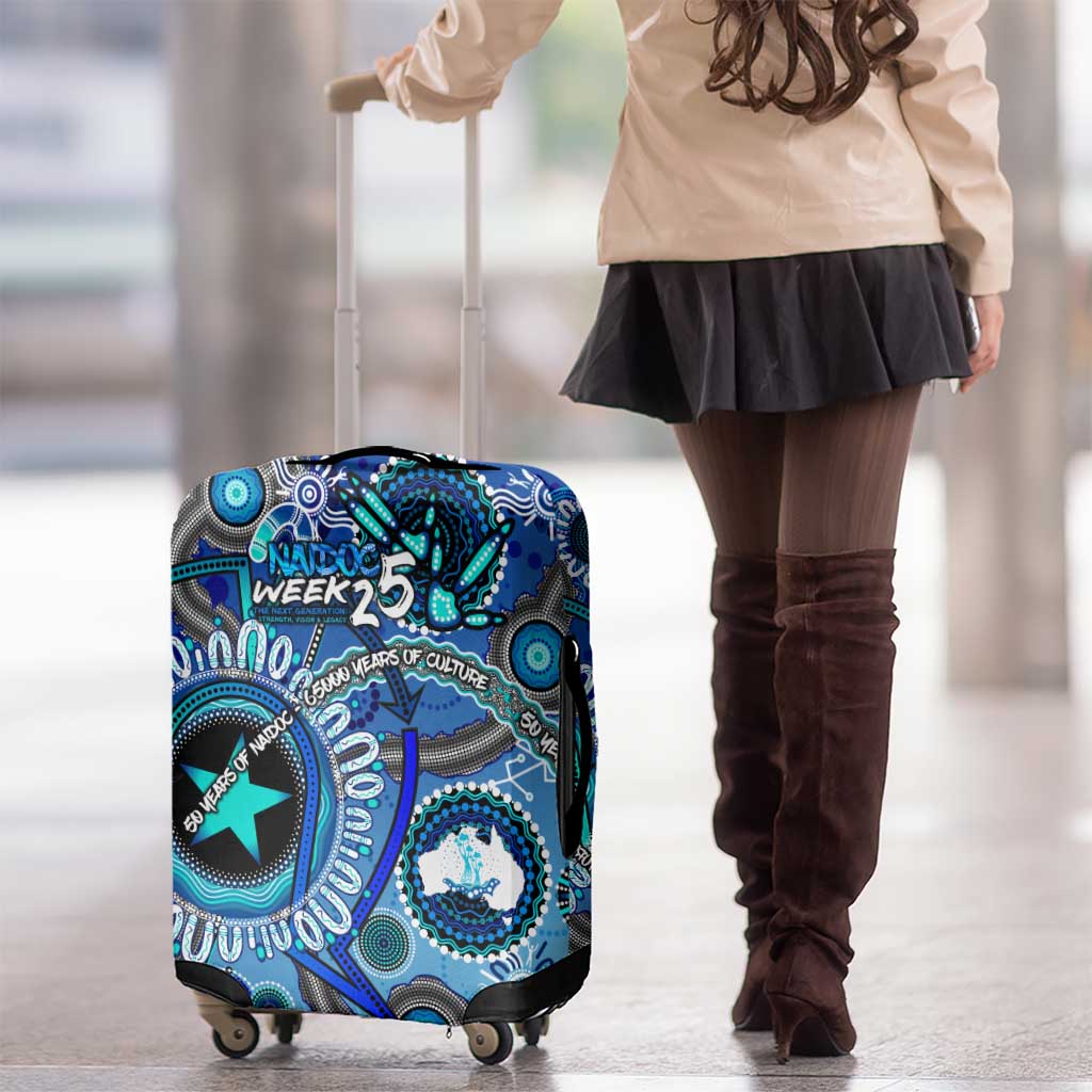 Naidoc 2025 Paint The Future Luggage Cover 50 Years of Naidoc - Aboriginal Art
