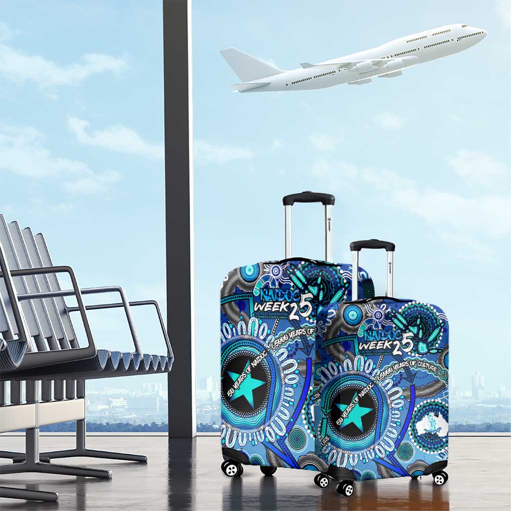 Naidoc 2025 Paint The Future Luggage Cover 50 Years of Naidoc - Aboriginal Art