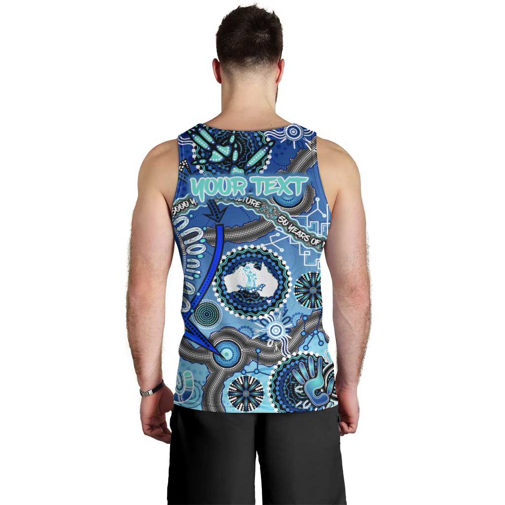 Personalised Naidoc 2025 Paint The Future Men Tank Top 50 Years of Naidoc - Aboriginal Art