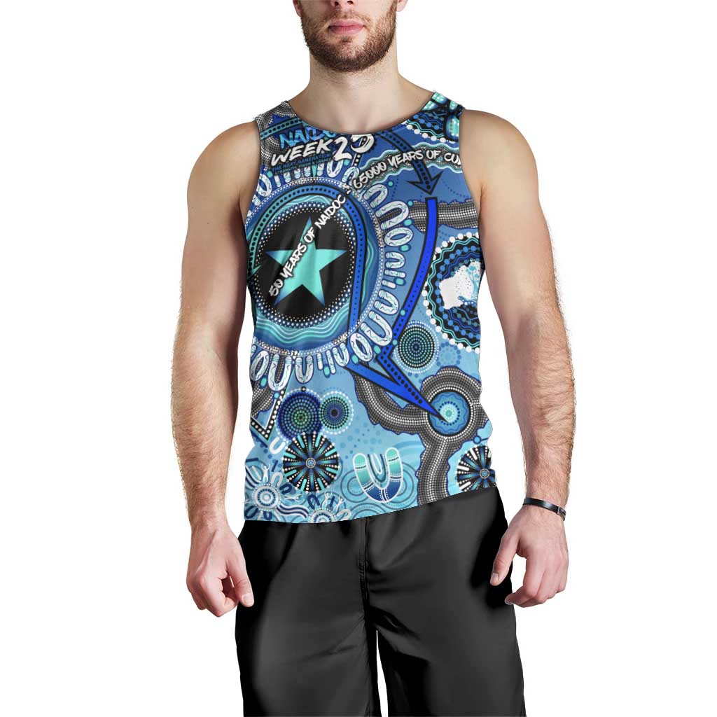 Personalised Naidoc 2025 Paint The Future Men Tank Top 50 Years of Naidoc - Aboriginal Art