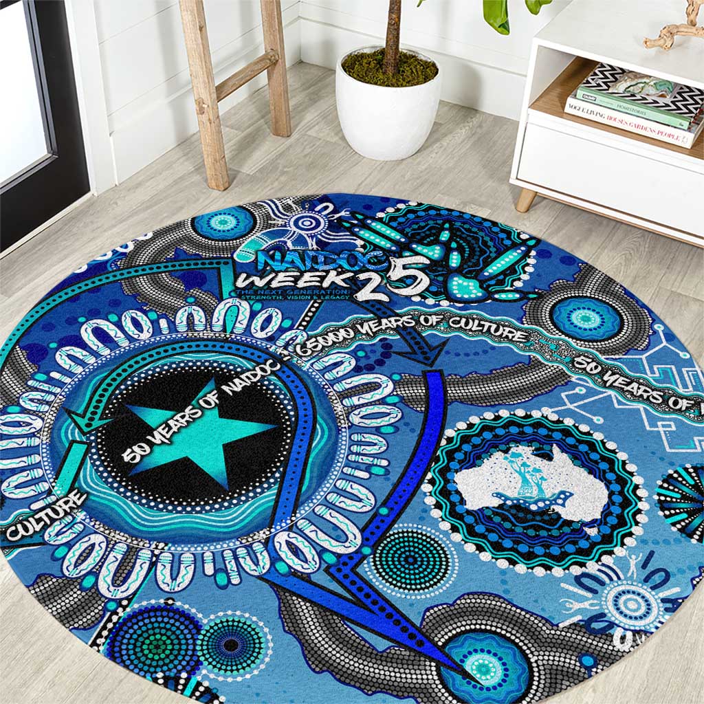 Naidoc 2025 Paint The Future Round Carpet 50 Years of Naidoc - Aboriginal Art