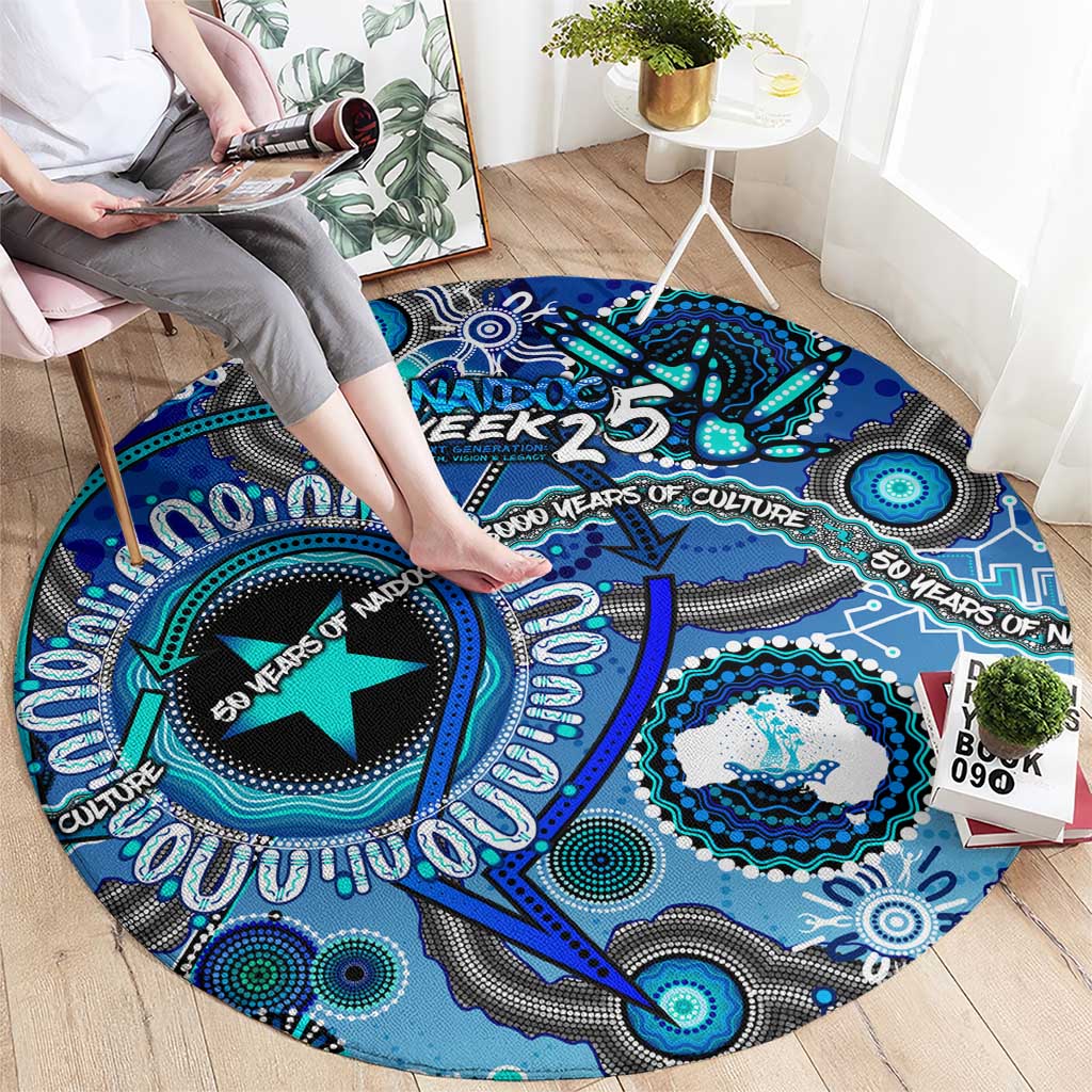 Naidoc 2025 Paint The Future Round Carpet 50 Years of Naidoc - Aboriginal Art