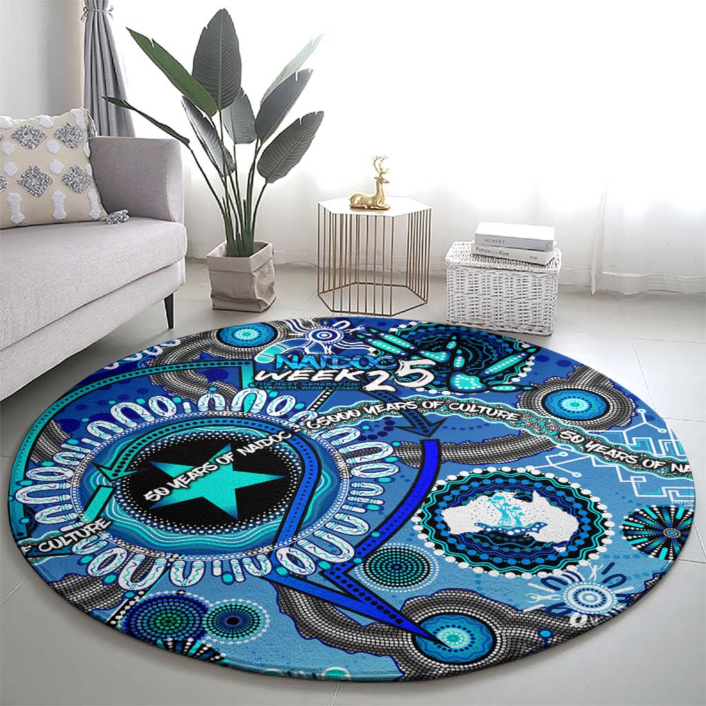 Naidoc 2025 Paint The Future Round Carpet 50 Years of Naidoc - Aboriginal Art
