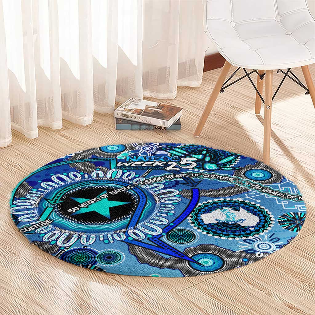 Naidoc 2025 Paint The Future Round Carpet 50 Years of Naidoc - Aboriginal Art