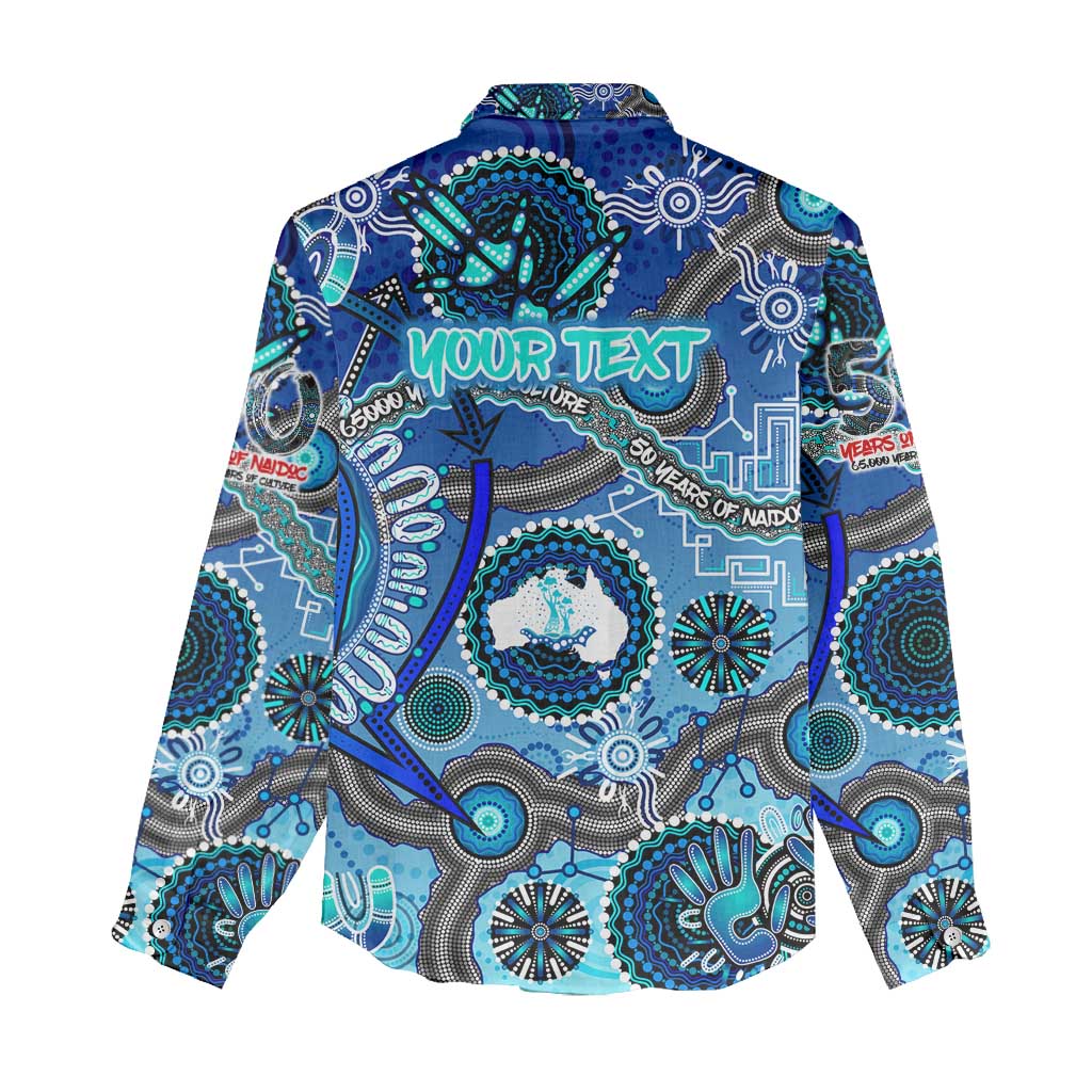 Personalised Naidoc 2025 Paint The Future Women Casual Shirt 50 Years of Naidoc - Aboriginal Art