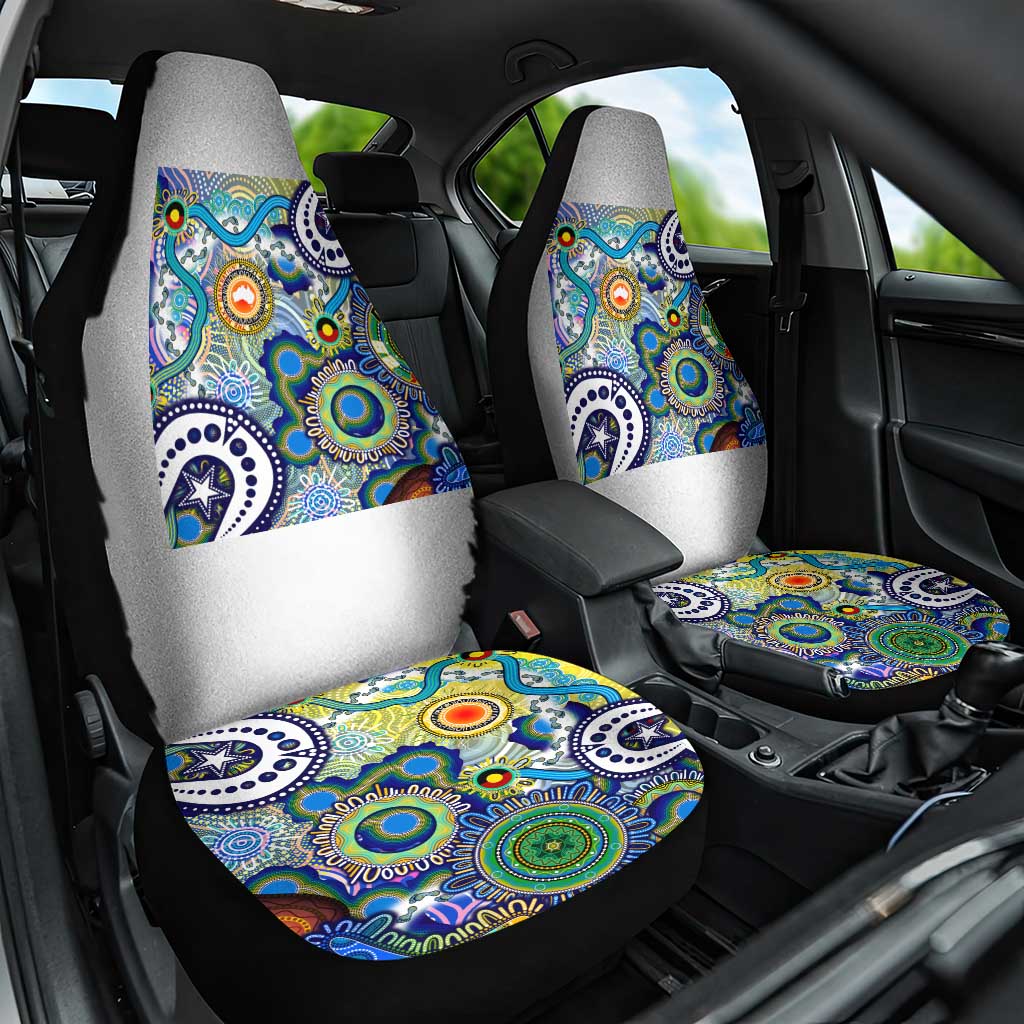 Naidoc Week 2025 Echo Australia Car Seat Cover Aboriginal Dots Painting Dhari Mask