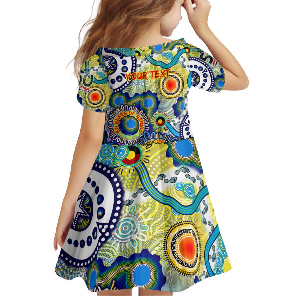 Personalised Naidoc Week 2025 Echo Australia Family Matching Mermaid Dress and Hawaiian Shirt Aboriginal Dots Painting Dhari Mask