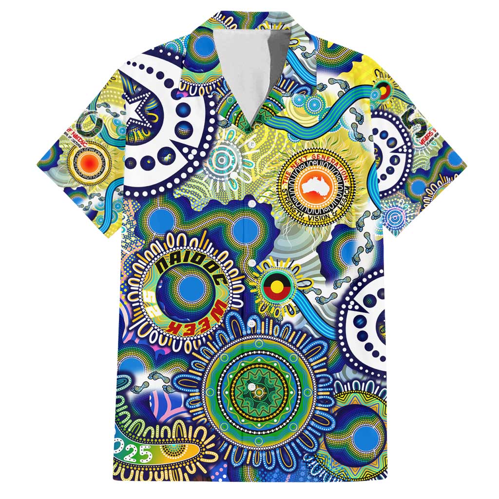 Personalised Naidoc Week 2025 Echo Australia Family Matching Tank Maxi Dress and Hawaiian Shirt Aboriginal Dots Painting Dhari Mask