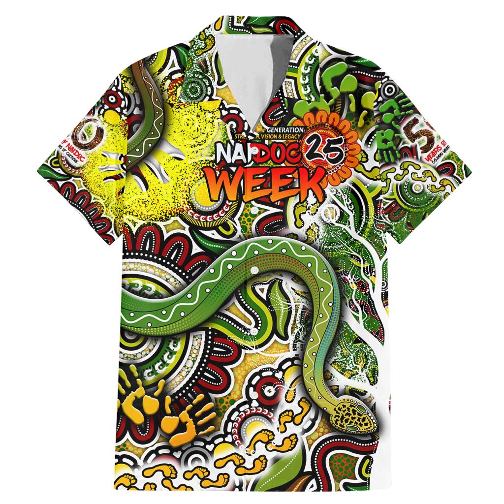 Personalised Indigenous Naidoc Week 2025 Family Matching Mermaid Dress and Hawaiian Shirt Aboriginal Snake Handprints Footprints