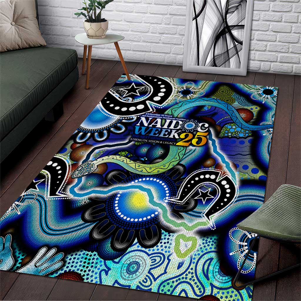 Carved in Culture Naidoc Week 2025 Area Rug Aboriginal Indigenous Art