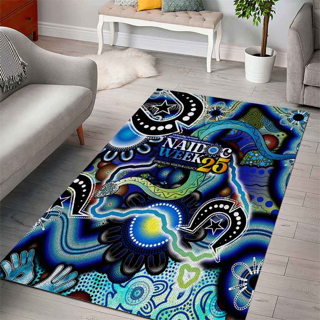 Carved in Culture Naidoc Week 2025 Area Rug Aboriginal Indigenous Art