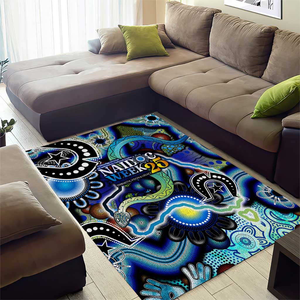 Carved in Culture Naidoc Week 2025 Area Rug Aboriginal Indigenous Art