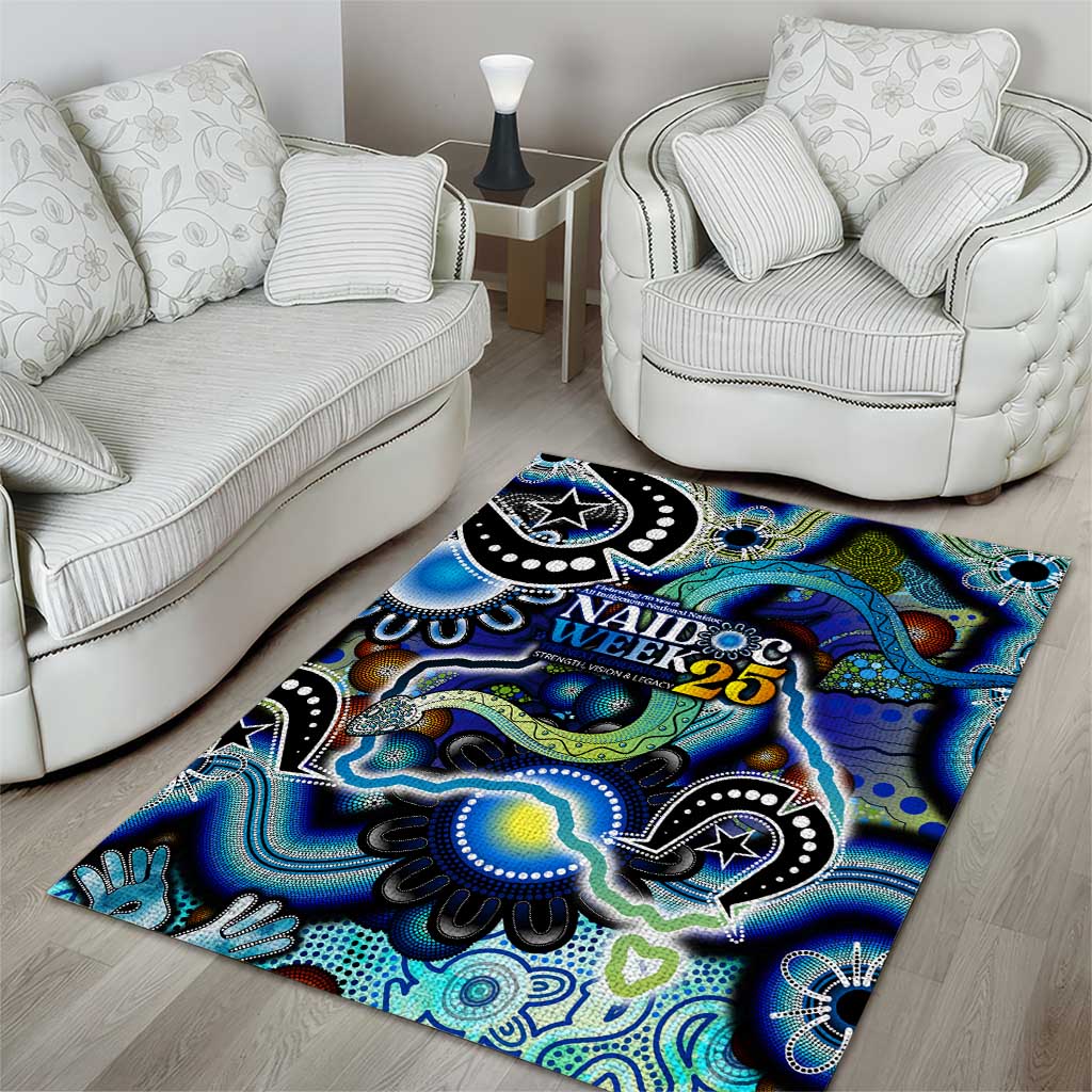 Carved in Culture Naidoc Week 2025 Area Rug Aboriginal Indigenous Art