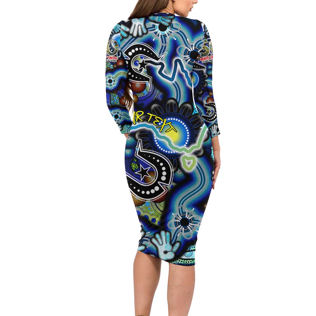 Personalised Carved in Culture Naidoc Week 2025 Family Matching Long Sleeve Bodycon Dress and Hawaiian Shirt Aboriginal Indigenous Art