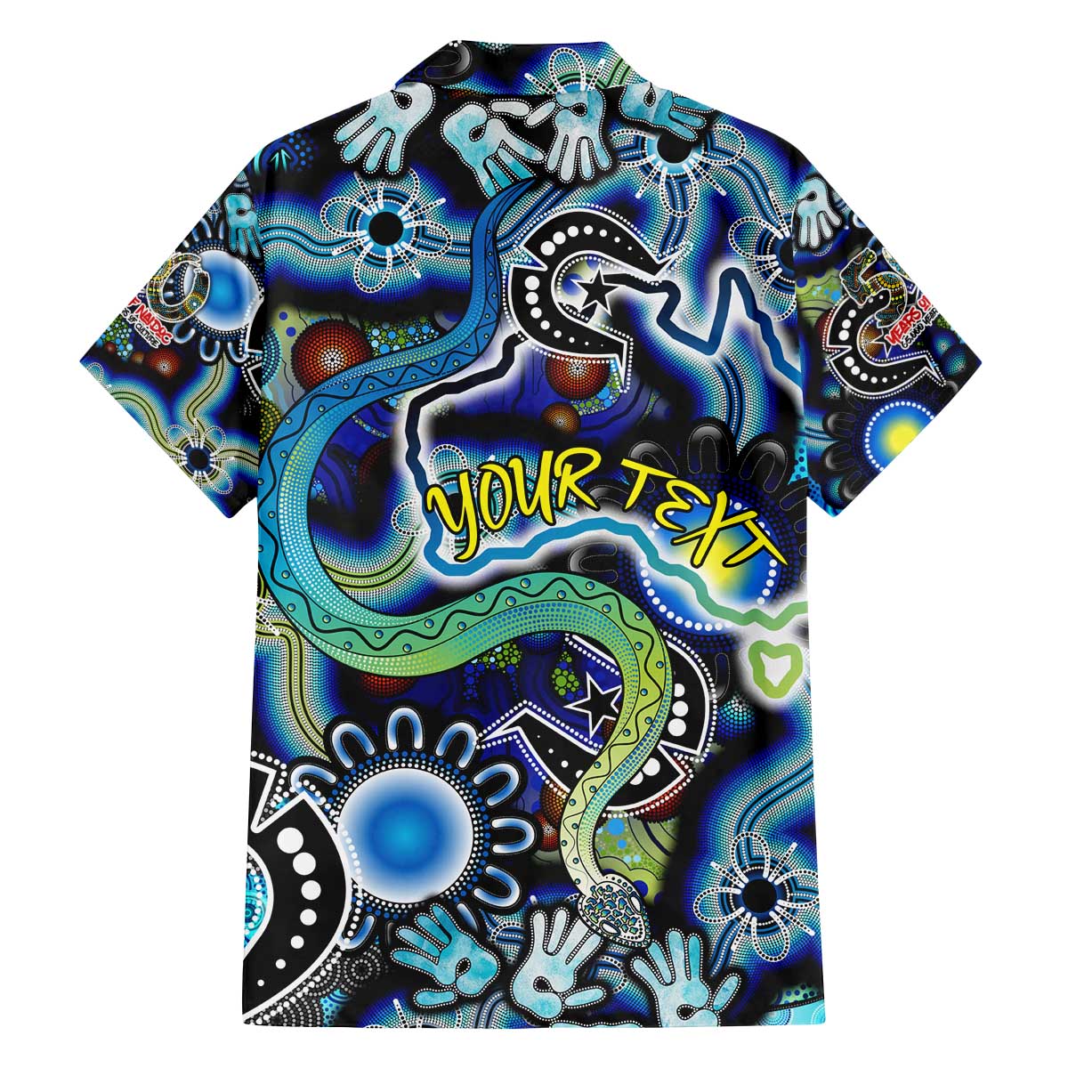 Personalised Carved in Culture Naidoc Week 2025 Family Matching Off The Shoulder Long Sleeve Dress and Hawaiian Shirt Aboriginal Indigenous Art