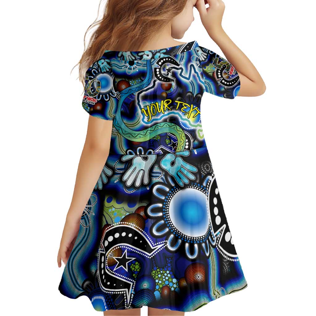 Personalised Carved in Culture Naidoc Week 2025 Family Matching Off Shoulder Short Dress and Hawaiian Shirt Aboriginal Indigenous Art