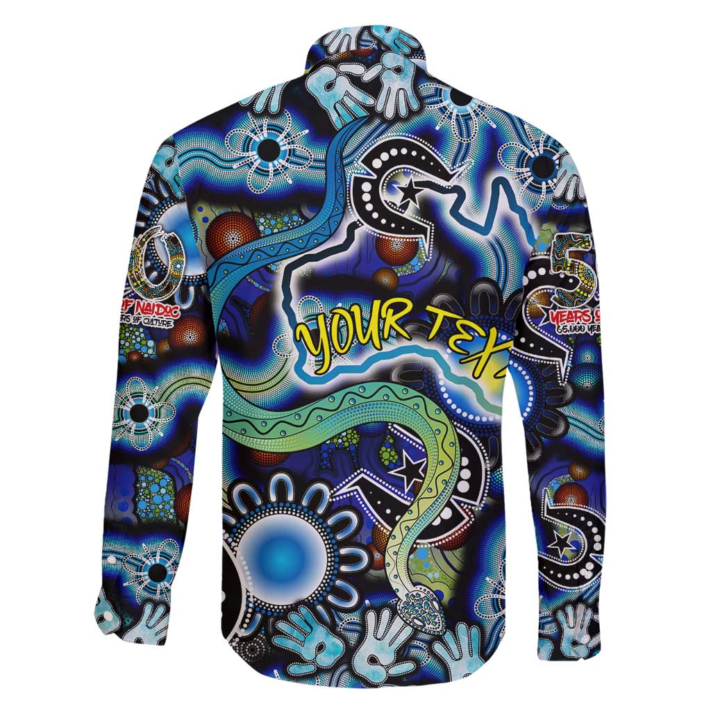 Personalised Carved in Culture Naidoc Week 2025 Family Matching Off Shoulder Short Dress and Hawaiian Shirt Aboriginal Indigenous Art