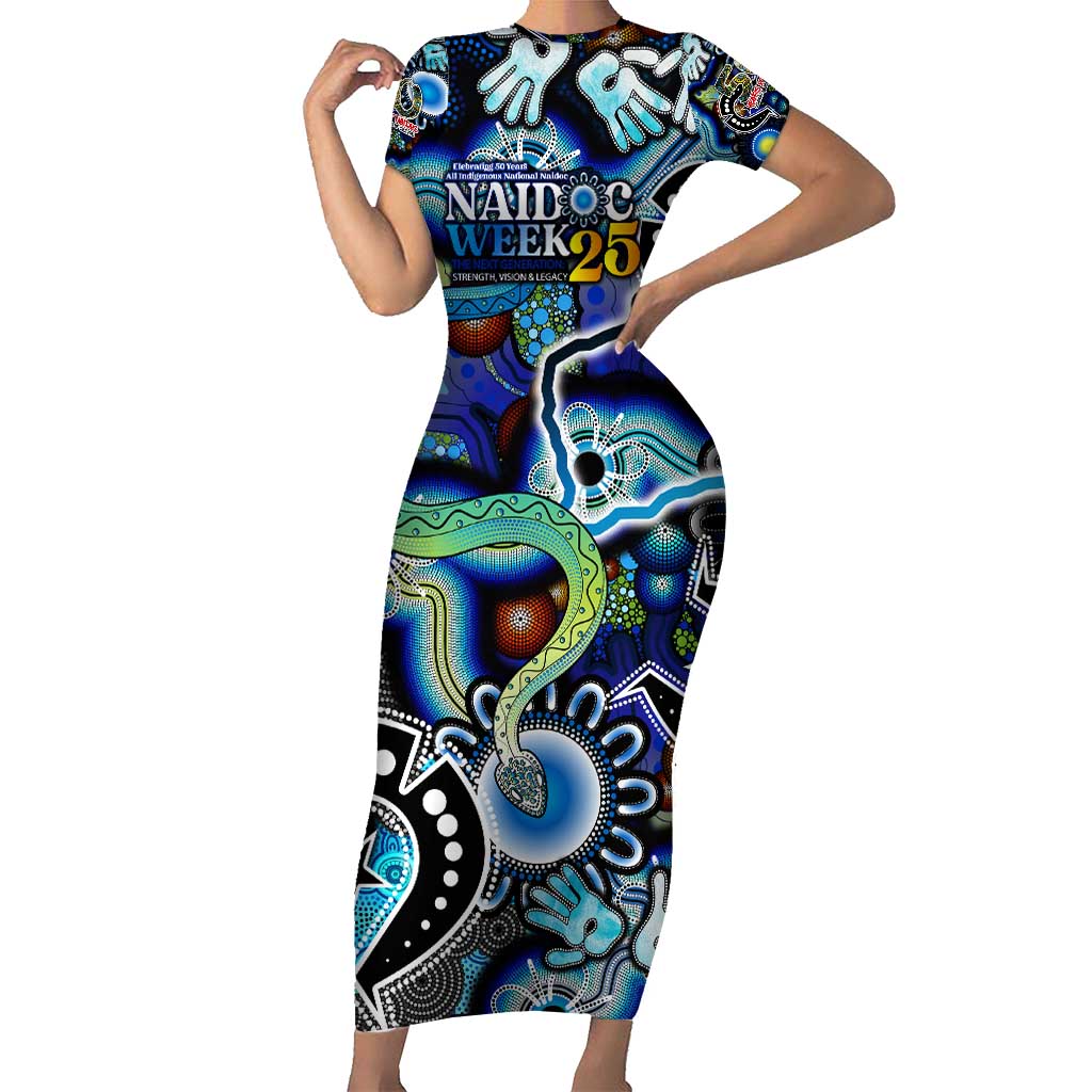 Personalised Carved in Culture Naidoc Week 2025 Family Matching Short Sleeve Bodycon Dress and Hawaiian Shirt Aboriginal Indigenous Art