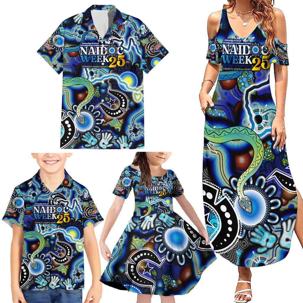 Personalised Carved in Culture Naidoc Week 2025 Family Matching Summer Maxi Dress and Hawaiian Shirt Aboriginal Indigenous Art