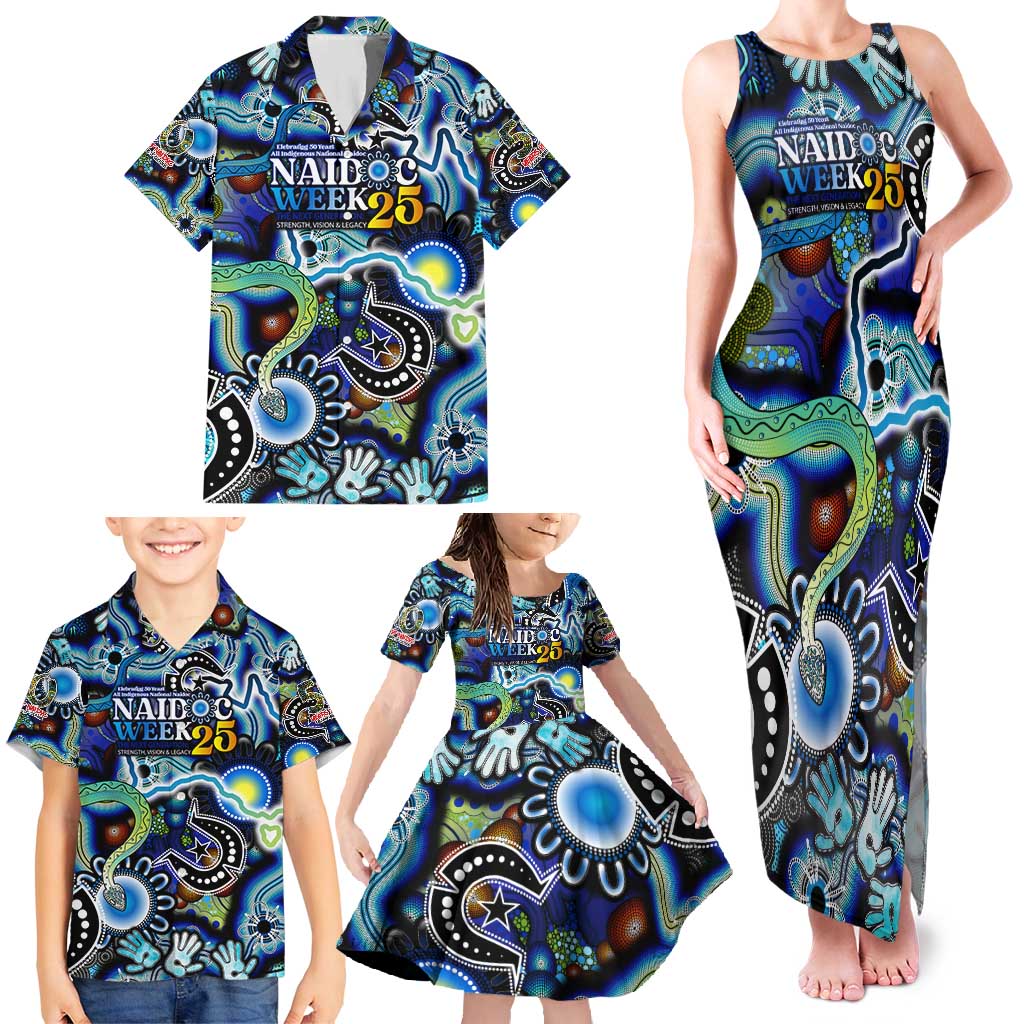 Personalised Carved in Culture Naidoc Week 2025 Family Matching Tank Maxi Dress and Hawaiian Shirt Aboriginal Indigenous Art