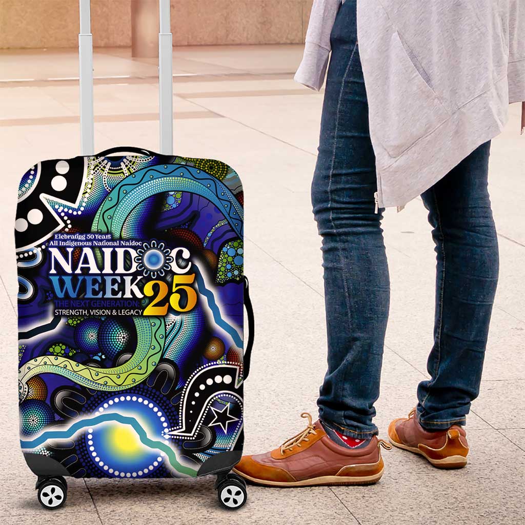 Carved in Culture Naidoc Week 2025 Luggage Cover Aboriginal Indigenous Art